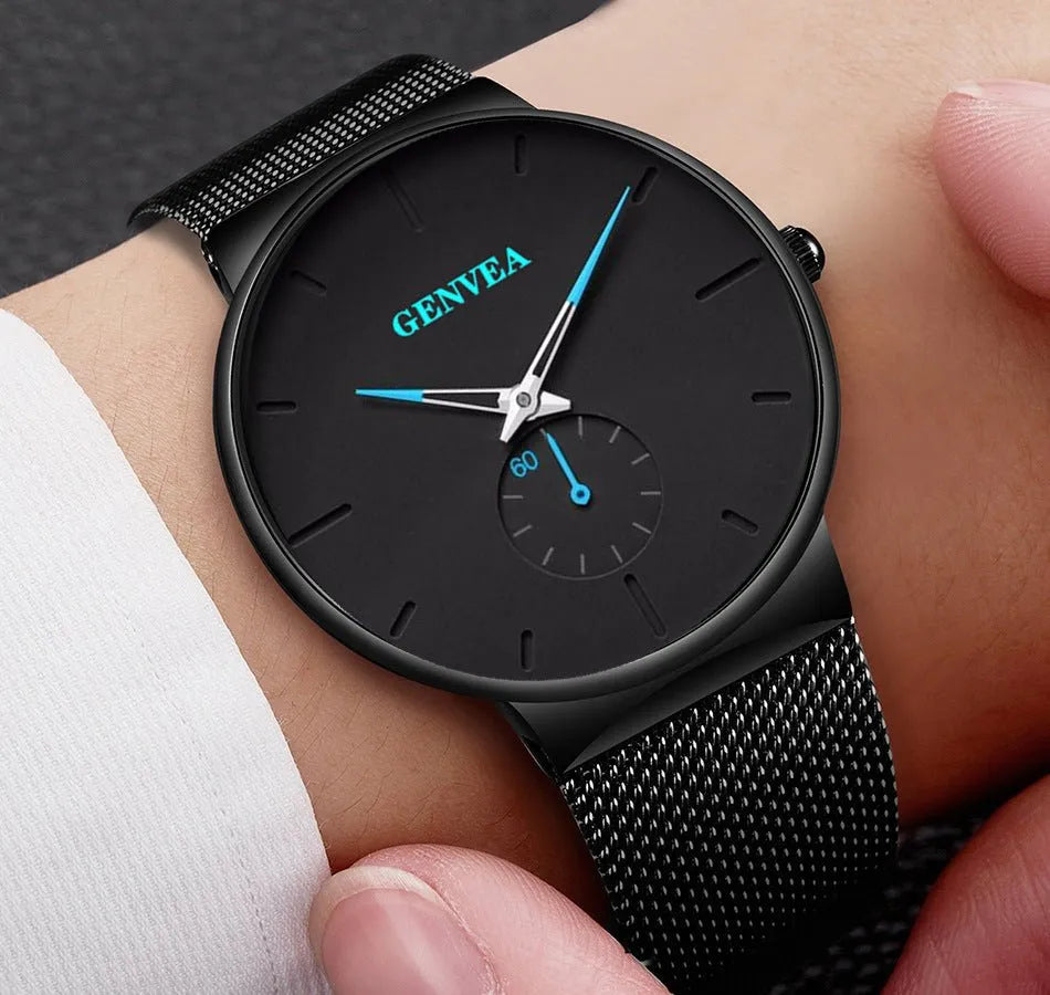 Fashion Casual Geneva Mens Watch Quartz Stainless Steel Brand Wristwatch Analog Watches Wrist My Store