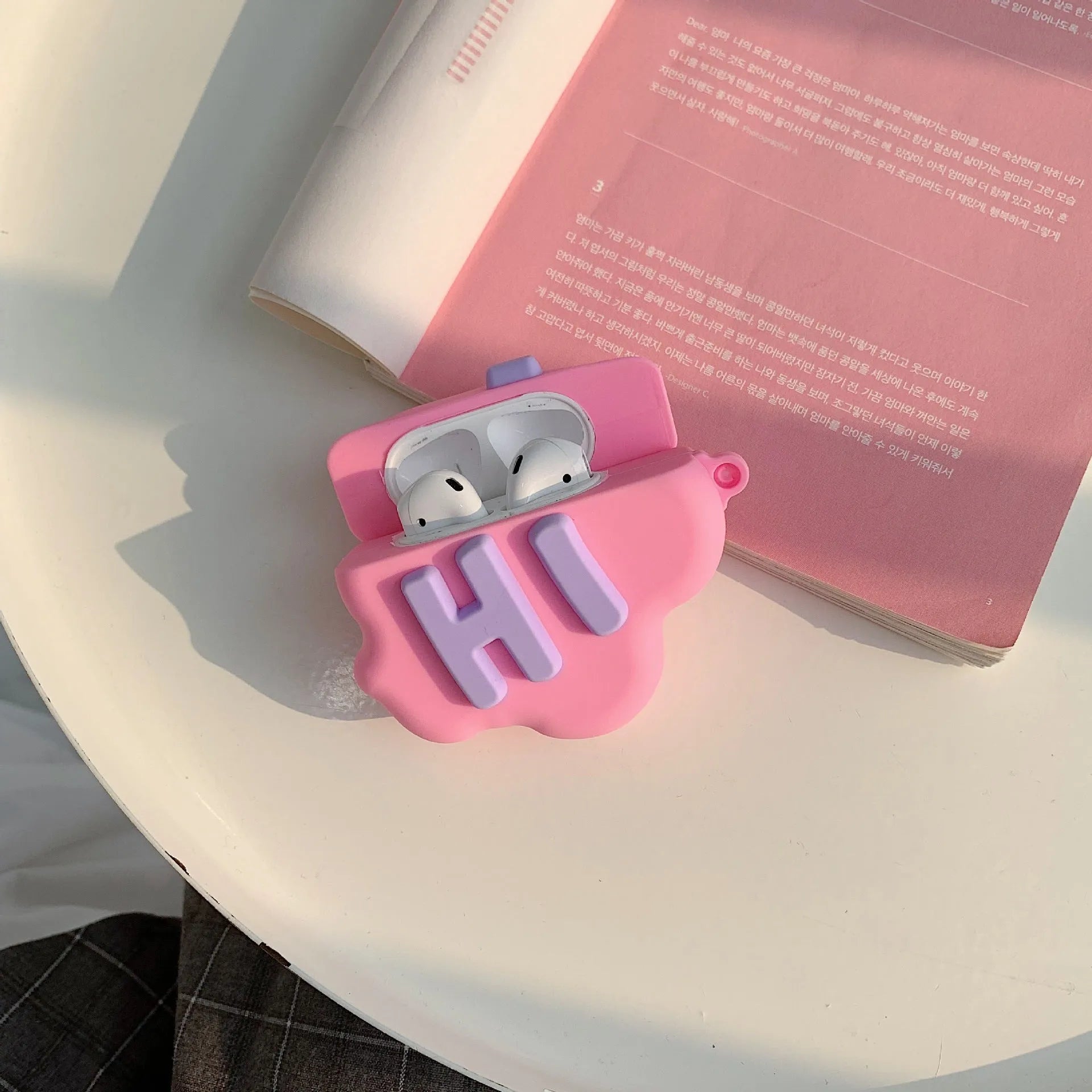 AirPod 2 Case 3D HI BYE Cloud Letter Cartoon Soft Silicone Wireless Earphone Cases For Apple Airpods Case Cute Cover My Store
