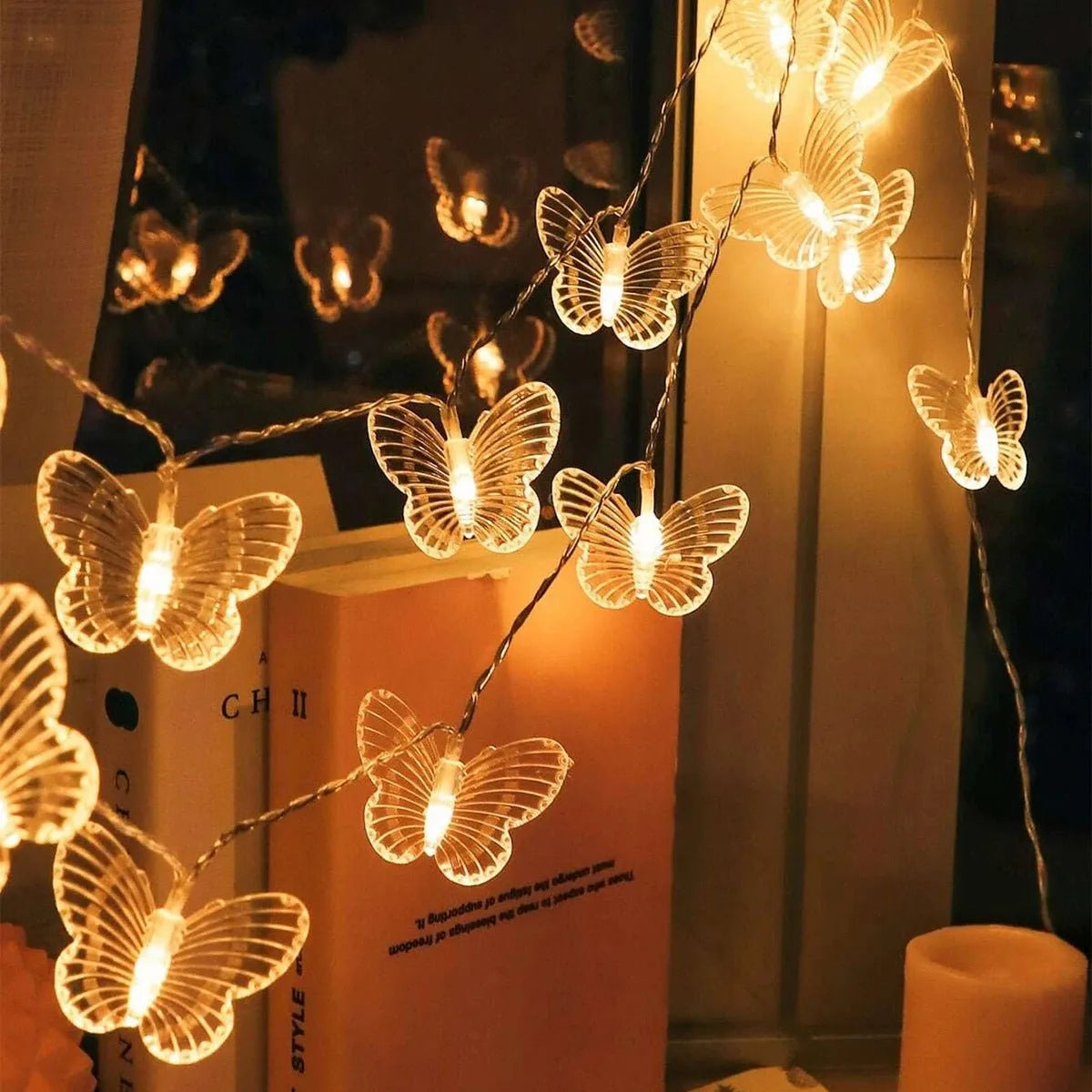3 Meters 20 Lights Butterfly Christmas Decoration Light String My Store